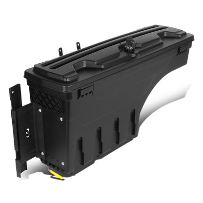 nan WHEEL WELL LOCK BOX - 17-20 FORD F-250, F-350 SUPER DUTY - DRILLING IS REQUIRED TO MOUNT TO VEHICLE - W/ LOCK - W/ KEY - DRIVER SIDE - BLACK