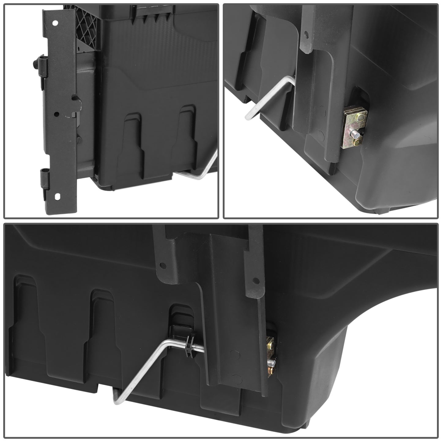 nan WHEEL WELL LOCK BOX - 17-20 FORD F-250, F-350 SUPER DUTY - DRILLING IS REQUIRED TO MOUNT TO VEHICLE - W/ LOCK - W/ KEY - PASSENGER SIDE - BLACK