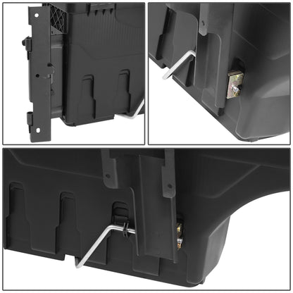 nan WHEEL WELL LOCK BOX - 17-20 FORD F-250, F-350 SUPER DUTY - DRILLING IS REQUIRED TO MOUNT TO VEHICLE - W/ LOCK - W/ KEY - PASSENGER SIDE - BLACK