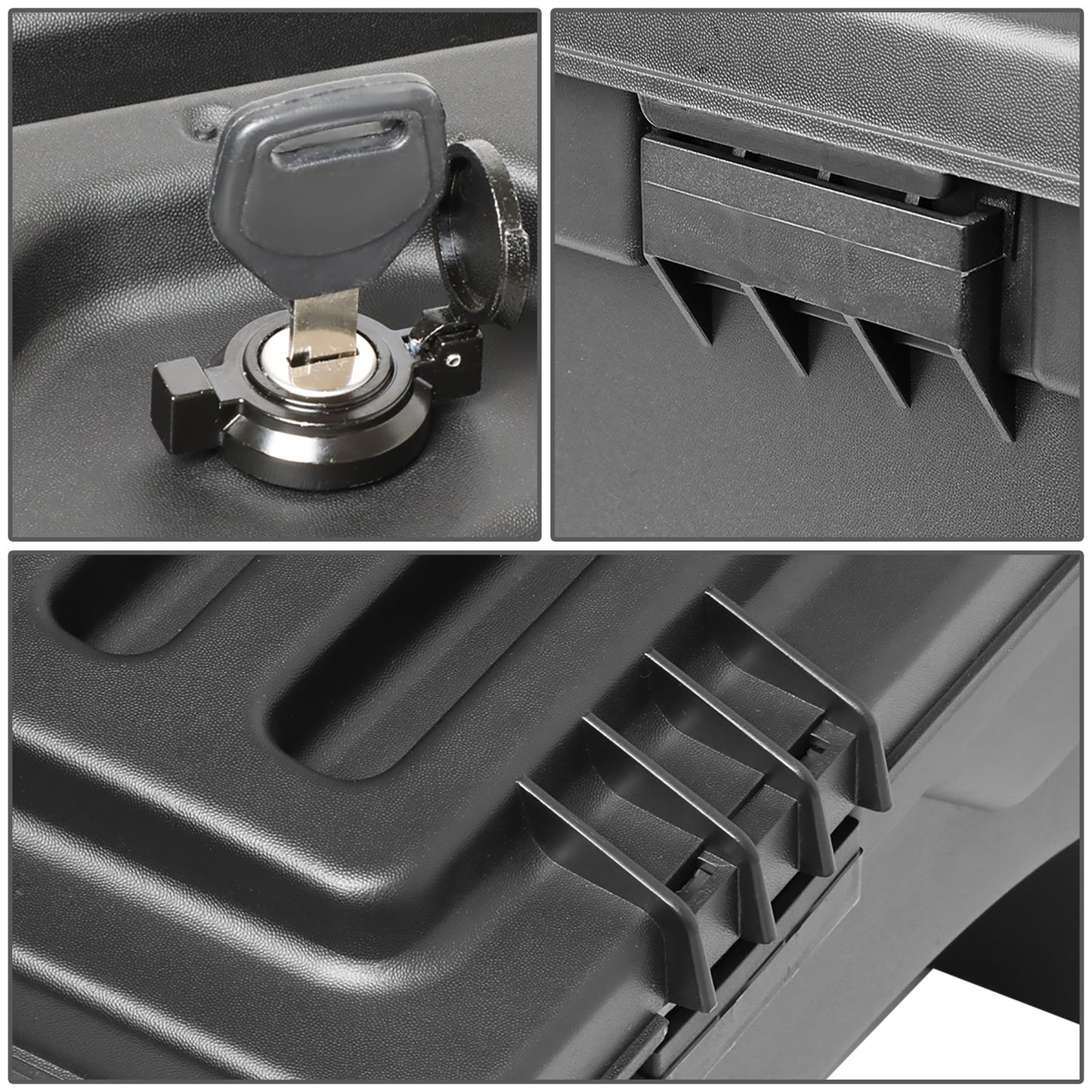 nan WHEEL WELL LOCK BOX - 05-19 TOYOTA TACOMA - DRILLING IS REQUIRED TO MOUNT TO VEHICLE - W/ LOCK - W/ KEY - DRIVER SIDE - BLACK