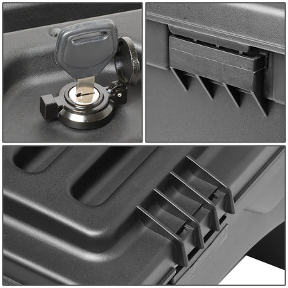 nan WHEEL WELL LOCK BOX - 05-19 TOYOTA TACOMA - DRILLING IS REQUIRED TO MOUNT TO VEHICLE - W/ LOCK - W/ KEY - DRIVER SIDE - BLACK