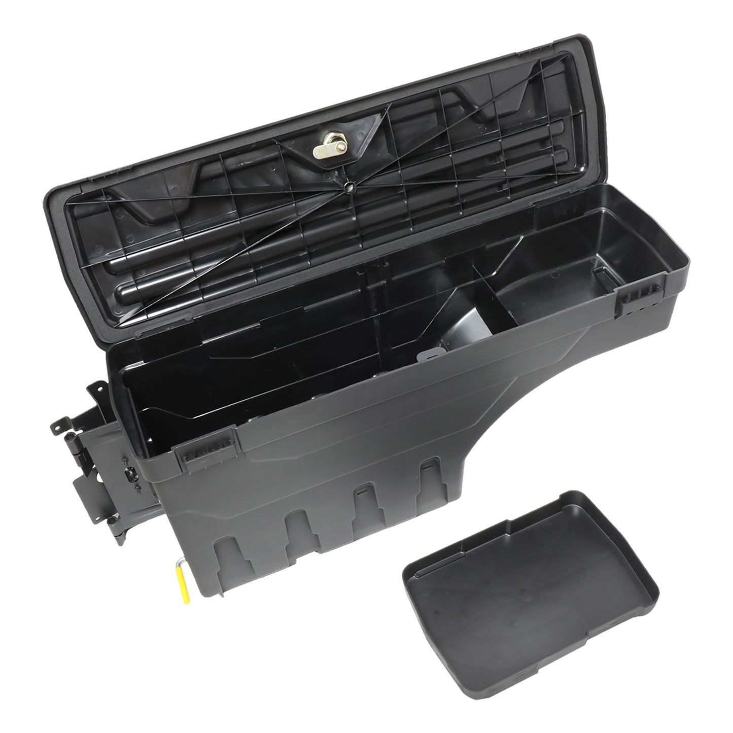 nan WHEEL WELL LOCK BOX - 07-20 TOYOTA TUNDRA - DRILLING IS REQUIRED TO MOUNT TO VEHICLE - W/ LOCK - W/ KEY - DRIVER SIDE - BLACK