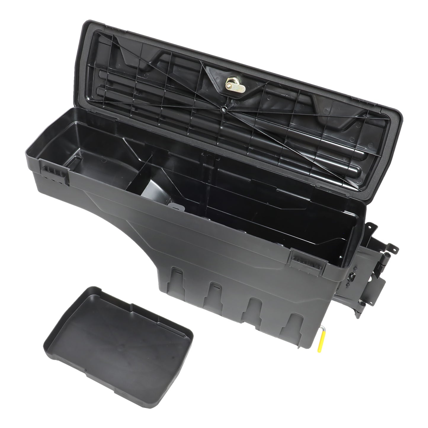 nan WHEEL WELL LOCK BOX - 07-20 TOYOTA TUNDRA - DRILLING IS REQUIRED TO MOUNT TO VEHICLE - W/ LOCK - W/ KEY - PASSENGER SIDE - BLACK