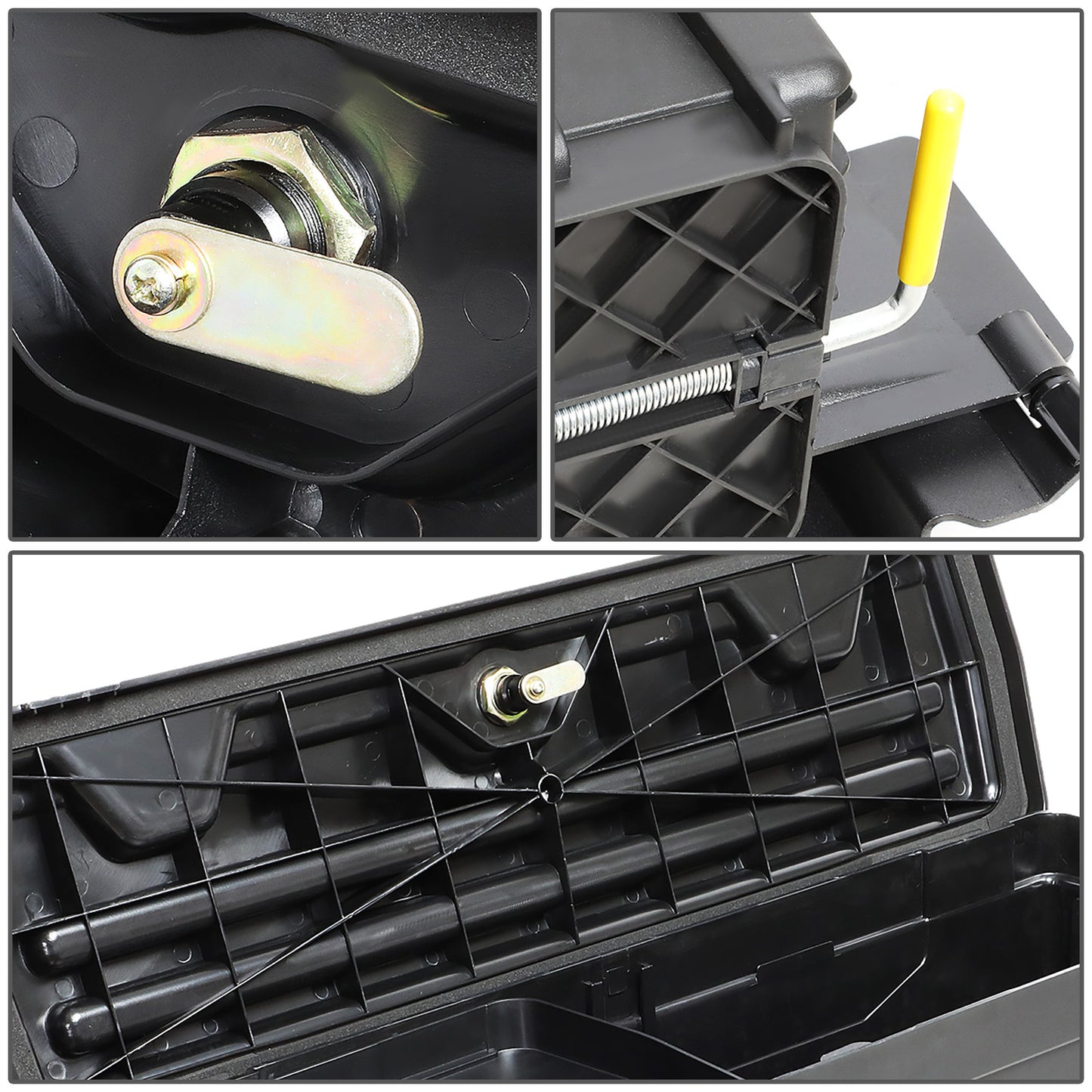 nan WHEEL WELL LOCK BOX - 07-20 TOYOTA TUNDRA - DRILLING IS REQUIRED TO MOUNT TO VEHICLE - W/ LOCK - W/ KEY - PASSENGER SIDE - BLACK