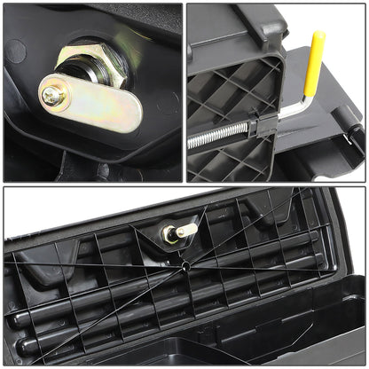 nan WHEEL WELL LOCK BOX - 07-20 TOYOTA TUNDRA - DRILLING IS REQUIRED TO MOUNT TO VEHICLE - W/ LOCK - W/ KEY - PASSENGER SIDE - BLACK