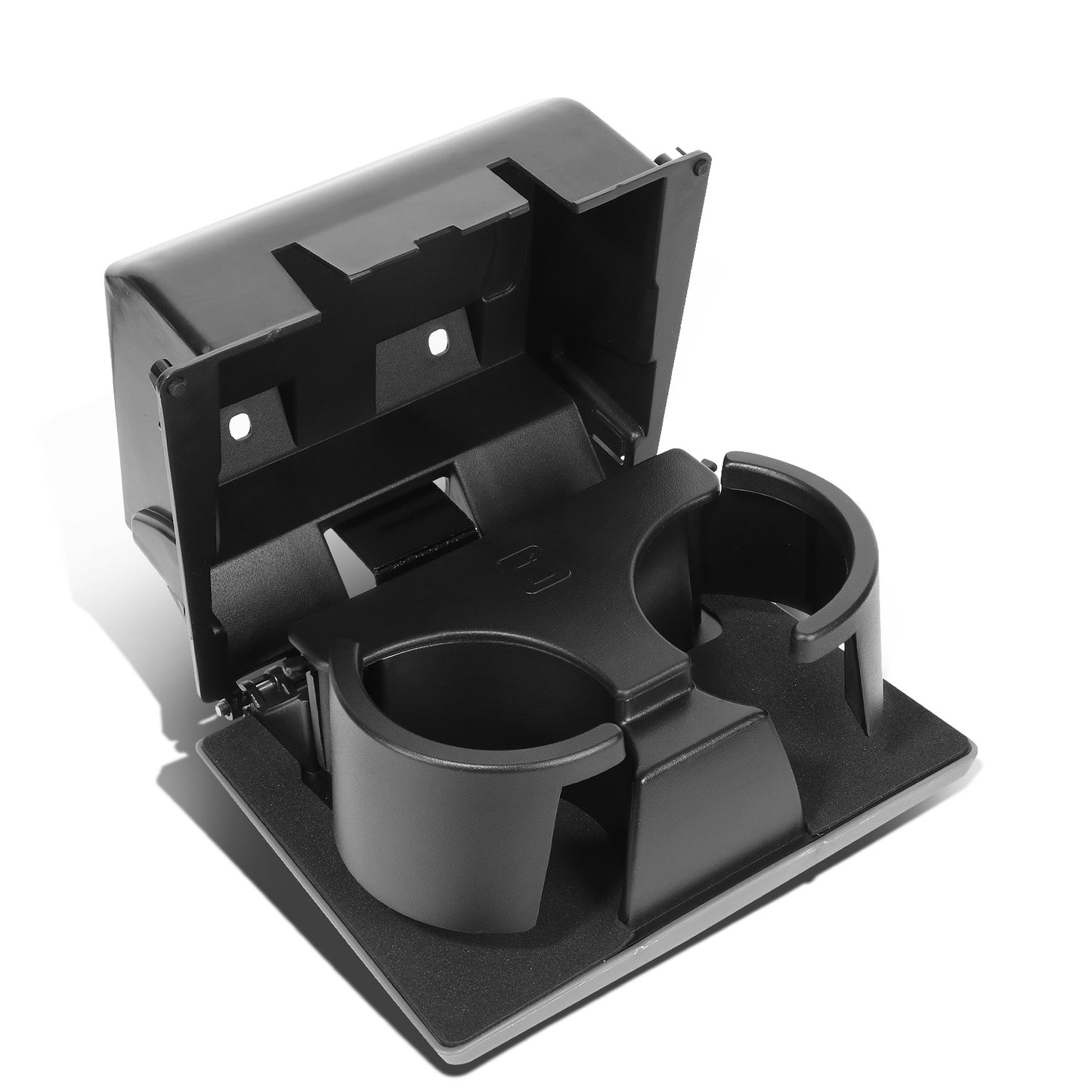 nan DASH BOARD CUP HOLDER INSERT - 08-16 FORD F-250, F-350, F-450, F-550 SUPER DUTY - TEXTURED - GRAY / BLACK