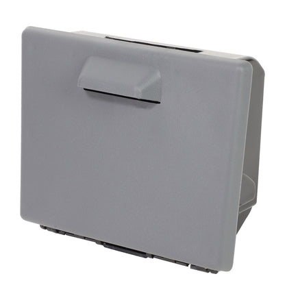 nan DASH BOARD CUP HOLDER INSERT - 08-16 FORD F-250, F-350, F-450, F-550 SUPER DUTY - TEXTURED - GRAY / BLACK