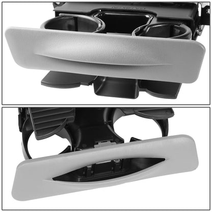 nan DASH BOARD CUP HOLDER INSERT - 99-04 FORD F-250, F-350, F-450, F-550 SUPER DUTY / 00-04 FORD EXCURSION - TEXTURED - GRAY