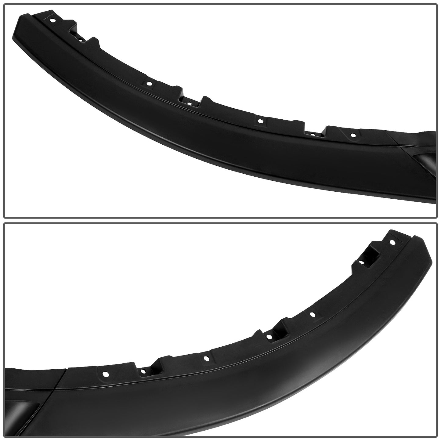 nan FRONT BUMPER LIP - 13-14 FORD MUSTANG - 3PC STYLE - MATTE BLACK