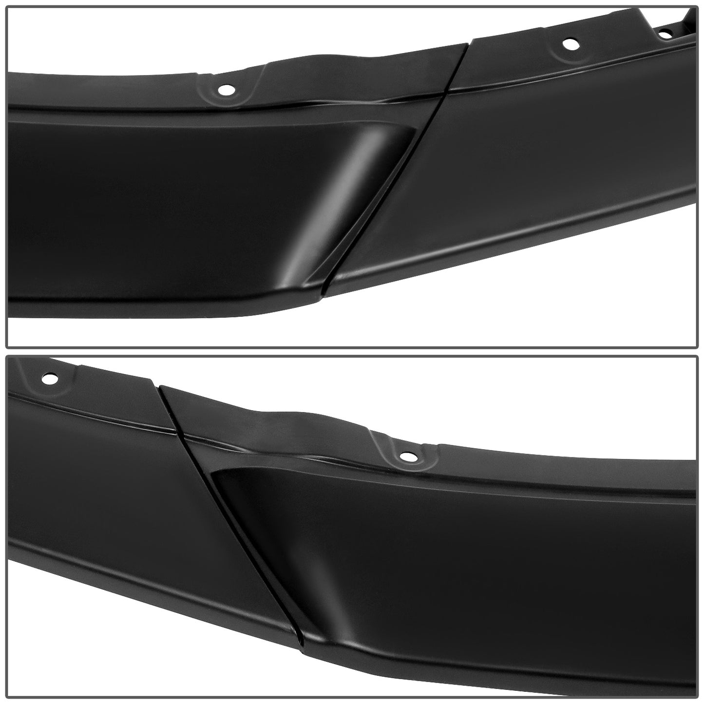 nan FRONT BUMPER LIP - 13-14 FORD MUSTANG - 3PC STYLE - MATTE BLACK