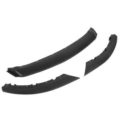 nan FRONT BUMPER LIP - 13-14 FORD MUSTANG - 3PC STYLE - MATTE BLACK