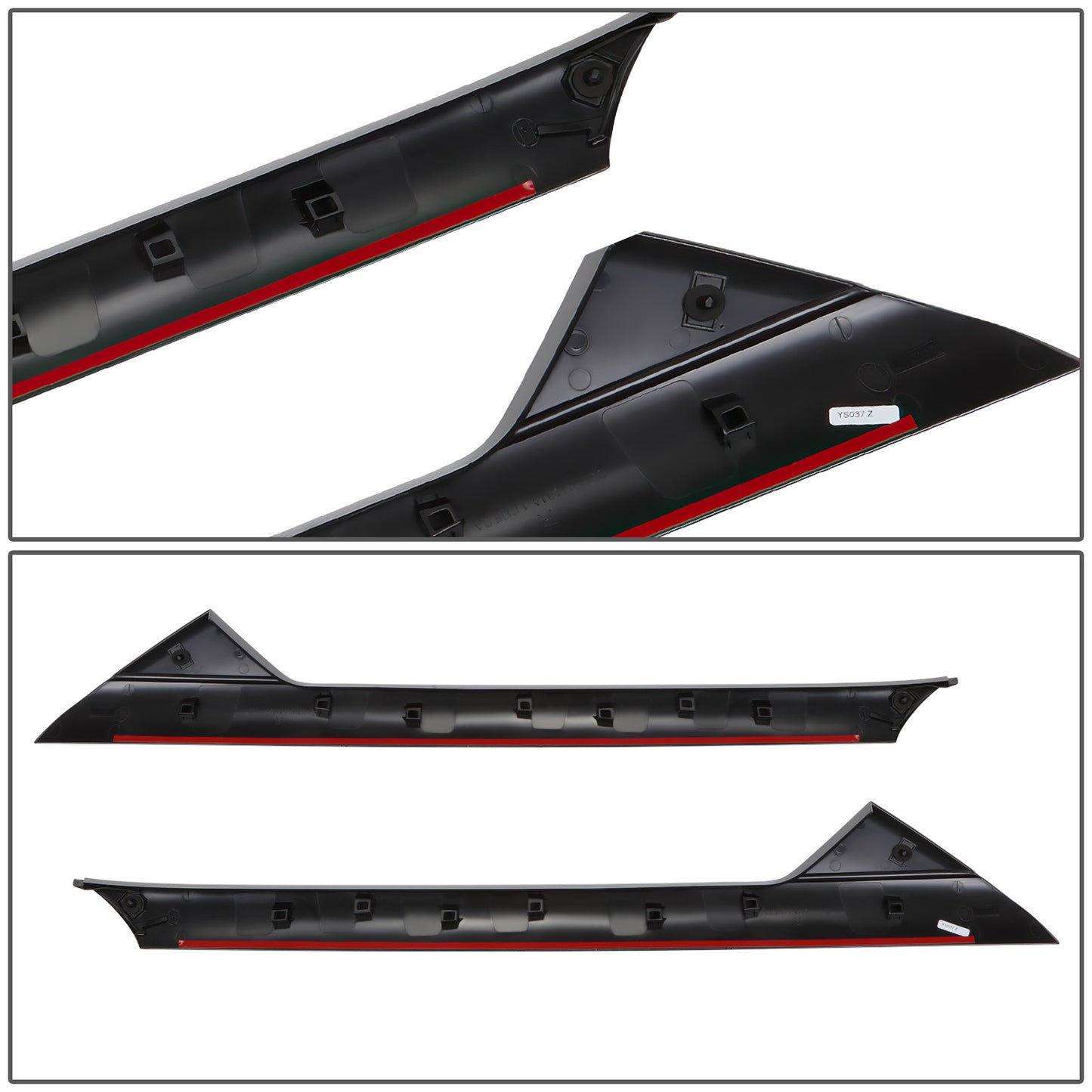 nan WINDSHIELD PILLAR - 2PCS - 11-19 FORD EXPLORER - BLACK