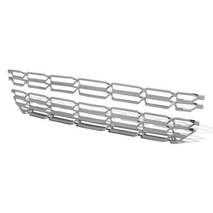 nan GRILLE OVERLAY INSERT - 2PCS - 16-18 CHEVY SILVERADO 1500 - FITS FACTORY STYLE HONEYCOMB GRILLE - CHROME