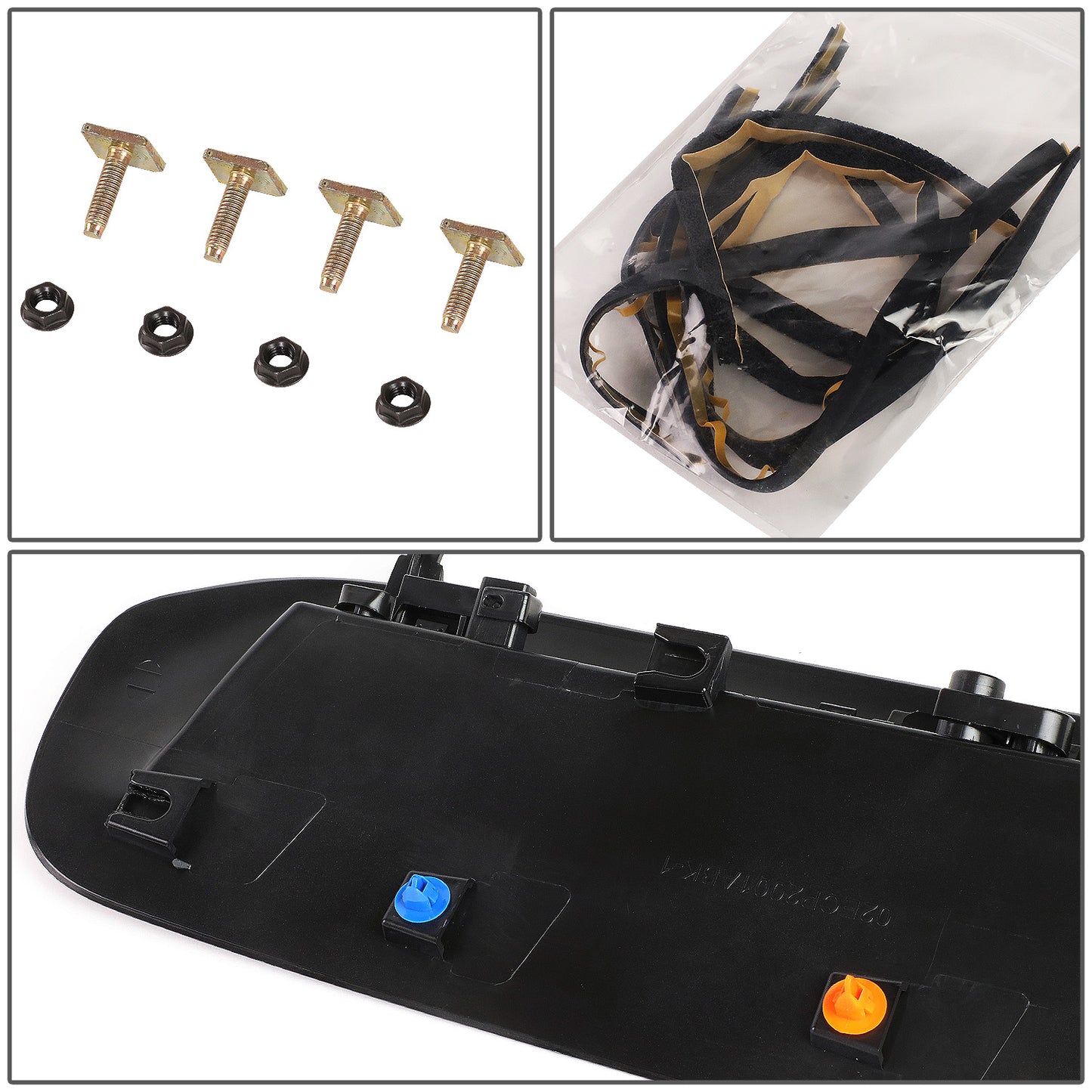 nan FRONT HOOD SCOOP - 10-21 TOYOTA 4RUNNER / 12-15 TOYOTA TACOMA - REQUIRES SPORT HOOD WITH 12-15 BULGE - BLACK