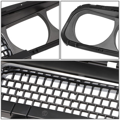nan FRONT BUMPER GRILLE - 08-14 DODGE CHALLENGER - MATTE BLACK