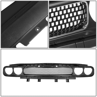 nan FRONT BUMPER GRILLE - 08-14 DODGE CHALLENGER - MATTE BLACK