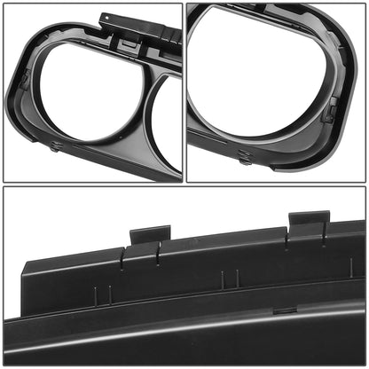 nan FRONT BUMPER GRILLE - 08-14 DODGE CHALLENGER - MATTE BLACK