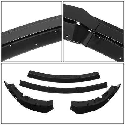 nan FRONT BUMPER SPLITTER - 15-20 DODGE CHARGER SRT - 4PCS - V1 STYLE - BLACK