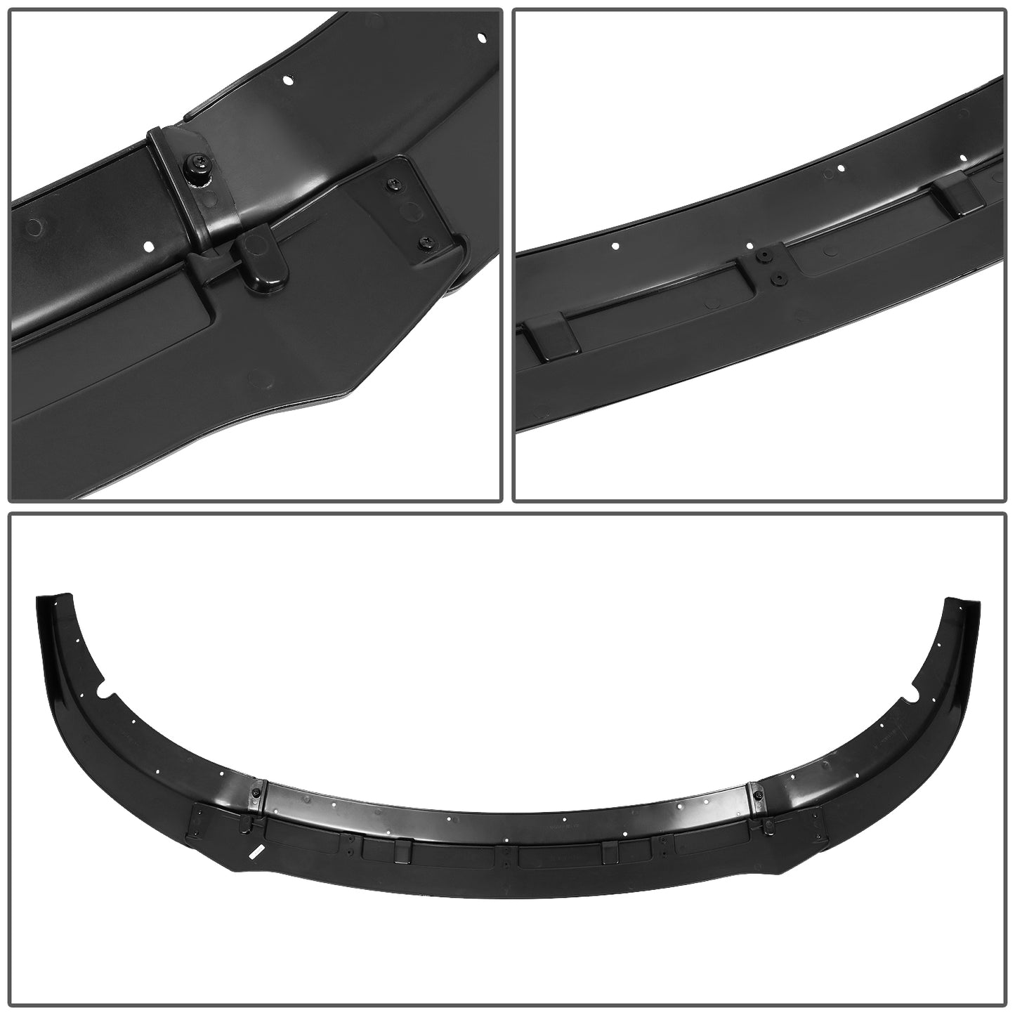 nan FRONT BUMPER SPLITTER - 15-20 DODGE CHARGER SRT - 4PCS - V2 STYLE - BLACK