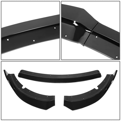 nan FRONT BUMPER SPLITTER - 15-20 DODGE CHARGER SRT - 3PCS - BLACK