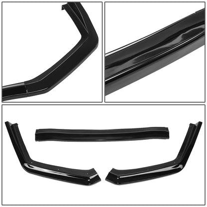 nan FRONT BUMPER LIP - 15-20 SUBARU WRX STI - 3PCS - CS-STYLE - BLACK