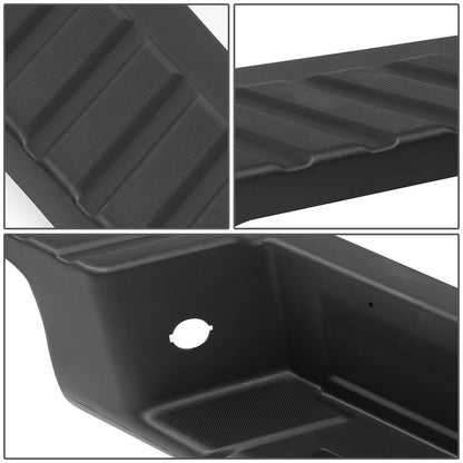 nan REAR BUMPER STEP PROTECTOR - 09-14 FORD F-150 - FITS STYLESIDE MODELS WITH TOWING PACKAGE - FITS MODELS WITHOUT PARKING ASSIST SENSORS - TEXTURED - BLACK