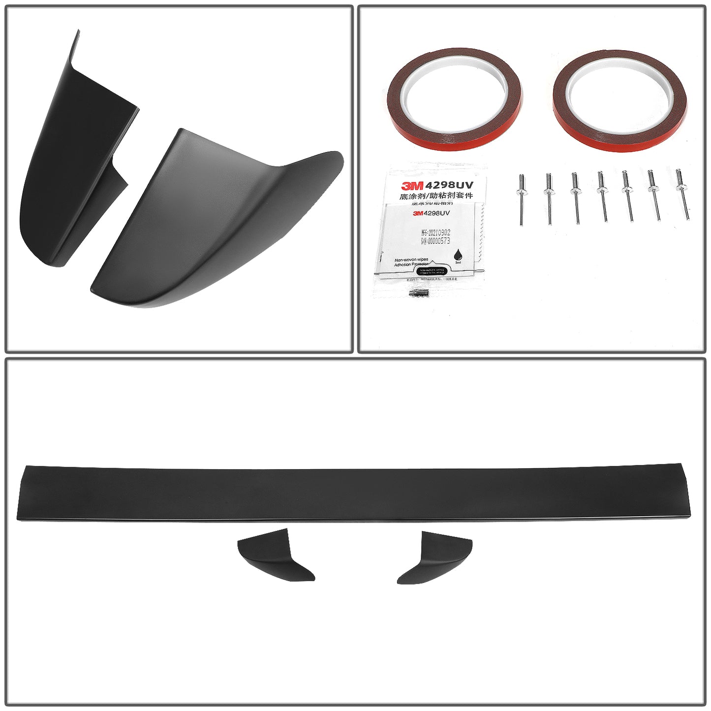 nan SPOILERS - 99-06 CHEVROLET SILVERADO 1500 / 2007 CHEVROLET SILVERADO 1500 CLASSIC / 99-06 GMC SIERRA 1500 / 2007 GMC SIERRA 1500 CLASSIC - ONLY FITS FLEETSIDE MODELS ONLY - DOES NOT FIT STEPSIDE BEDS - BLACK