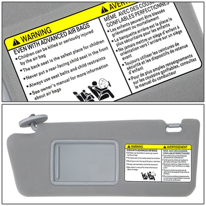 nan SUN VISOR - 05-11 TOYOTA TACOMA - MEDIUM GREY