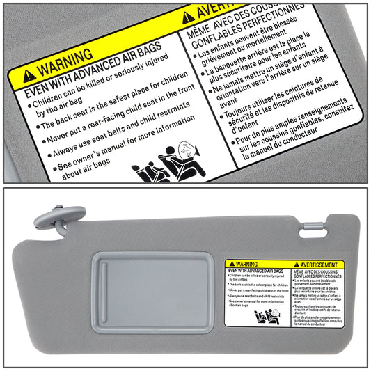 nan SUN VISOR - 05-11 TOYOTA TACOMA - MEDIUM GREY