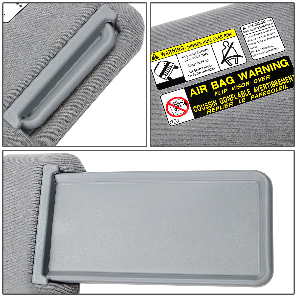 nan SUN VISOR - 05-11 TOYOTA TACOMA - MEDIUM GREY