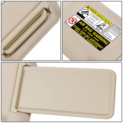nan SUN VISOR - 05-15 TOYOTA TACOMA DOUBLE CAB (CREW CAB) - BEIGE / TAN