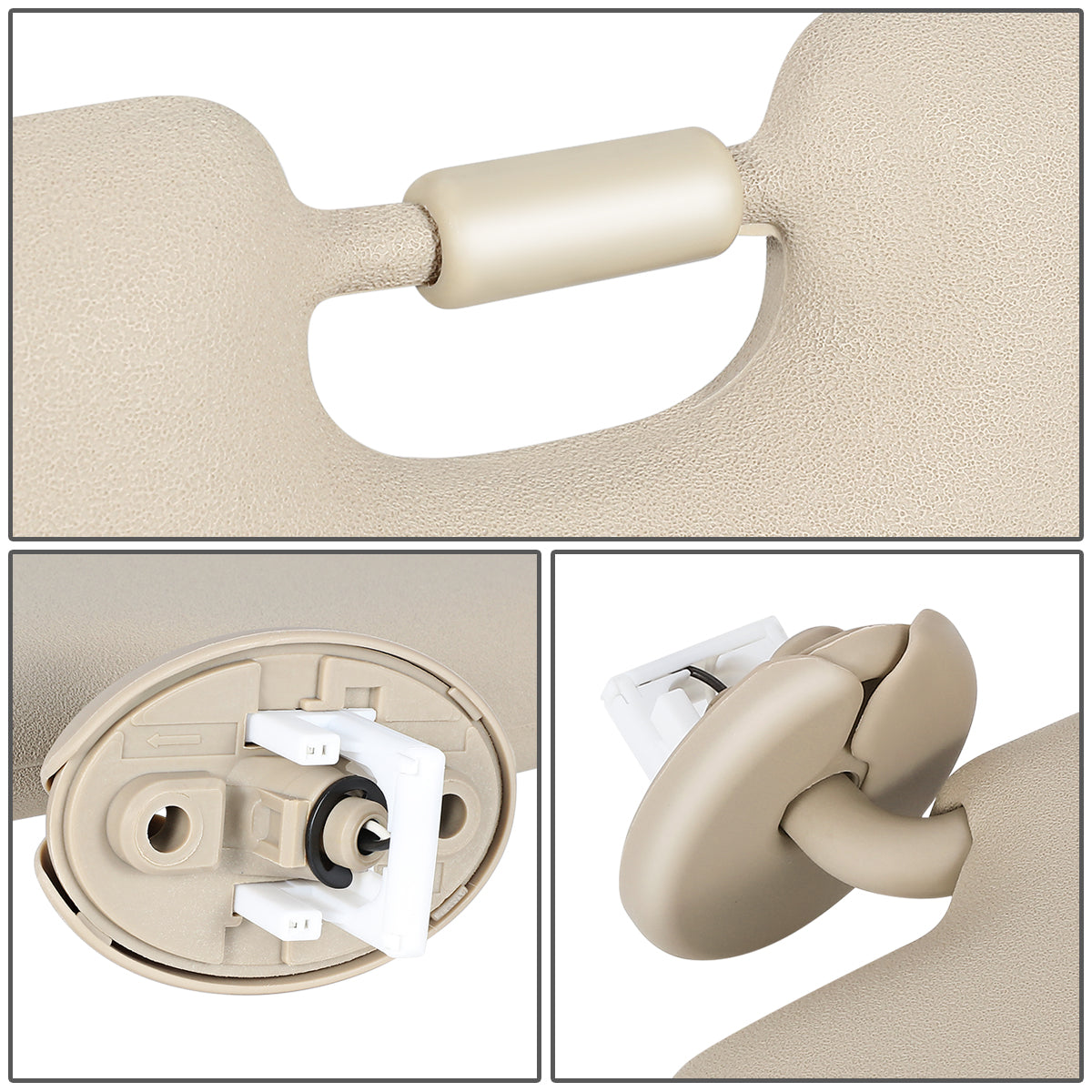 nan SUN VISOR - 08-13 TOYOTA HIGHLANDER - FITS MODELS WITH VISOR EXTENSION - BEIGE / TAN