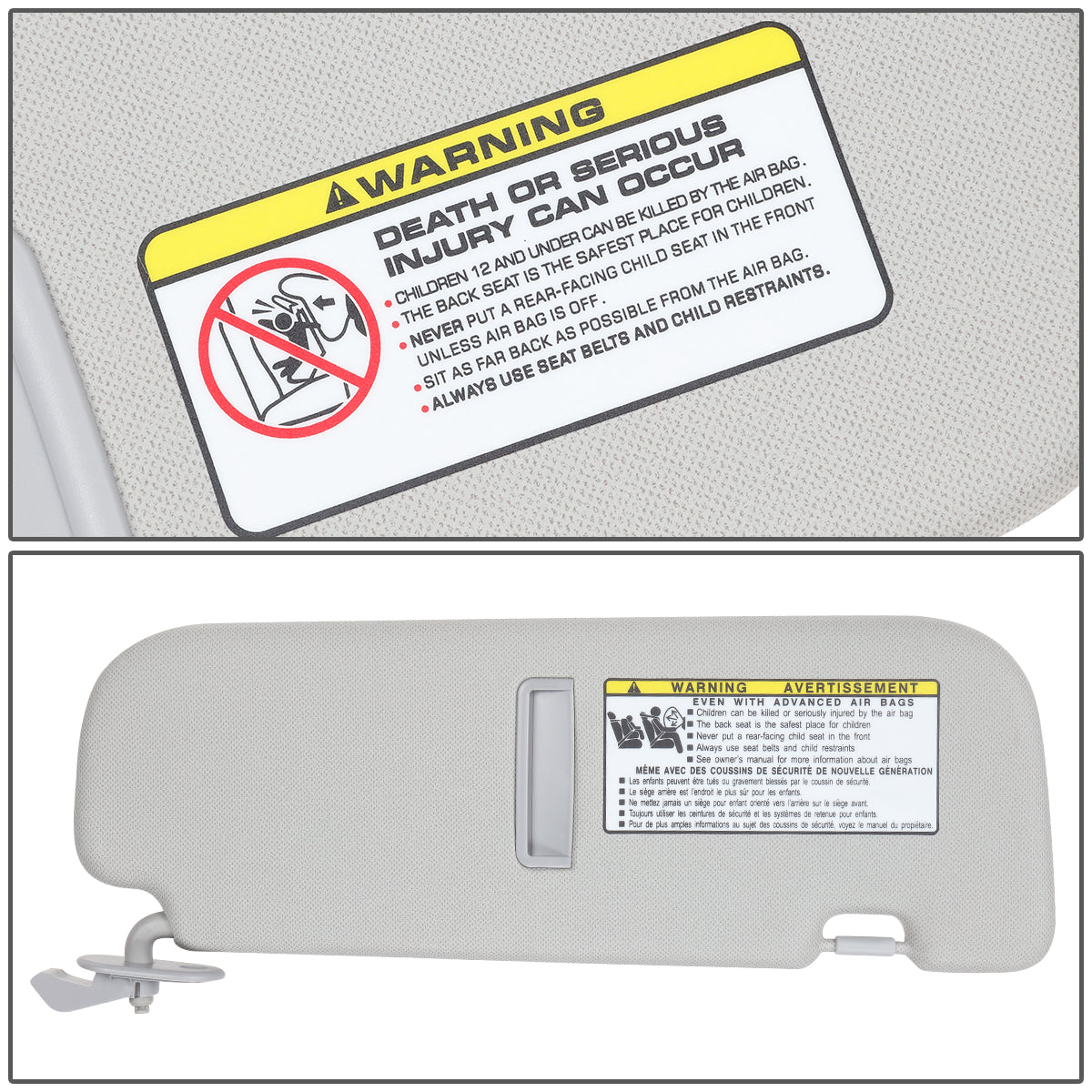 nan SUN VISOR - 11-14 HYUNDAI ELANTRA - GRAY