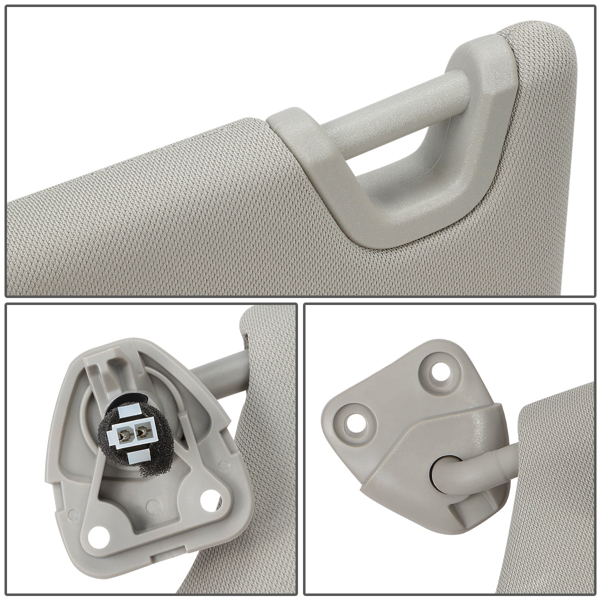 nan SUN VISOR - 13-18 NISSAN ALTIMA - FITS MODELS WITH LIGHTED MIRROR - GRAY