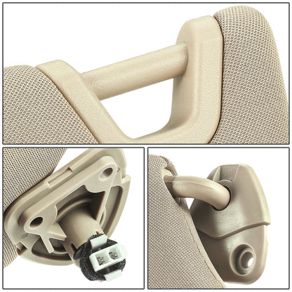 nan SUN VISOR - 13-18 NISSAN ALTIMA - FITS MODELS WITH LIGHTED MIRROR - BEIGE / TAN