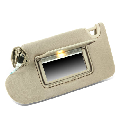 nan SUN VISOR - 13-18 NISSAN ALTIMA - FITS MODELS WITH LIGHTED MIRROR - BEIGE / TAN