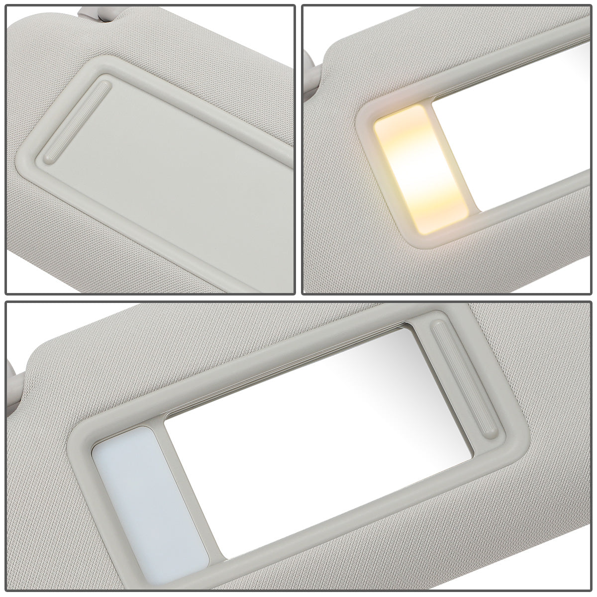 nan SUN VISOR - 10-15 MAZDA CX-9 - FITS MODELS WITH LIGHTED MIRROR - GRAY