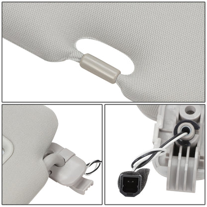 nan SUN VISOR - 10-15 MAZDA CX-9 - FITS MODELS WITH LIGHTED MIRROR - GRAY