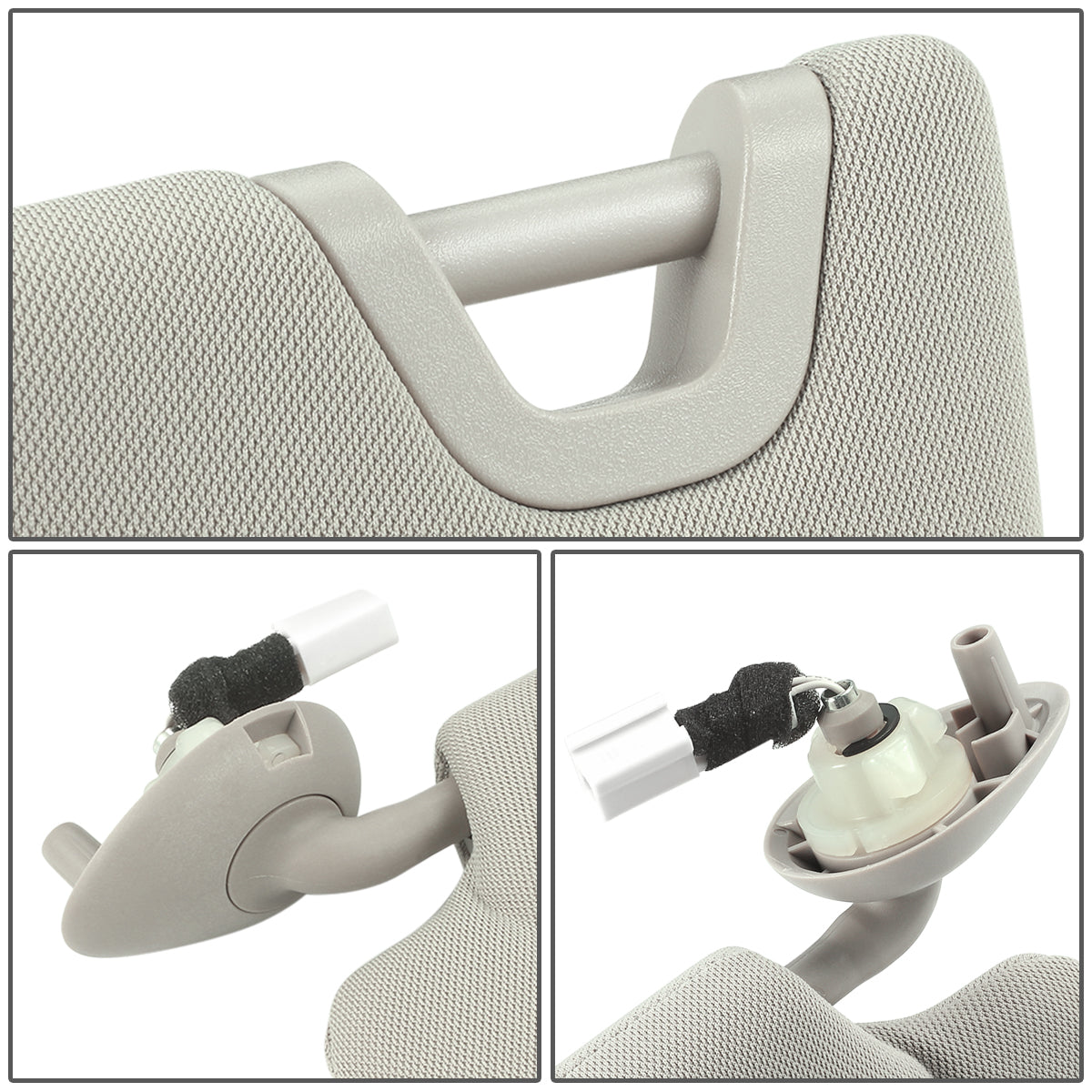 nan SUN VISOR - 08-10 HONDA ACCORD/10-11 HONDA ACCORD CROSSTOUR - WARM GREY