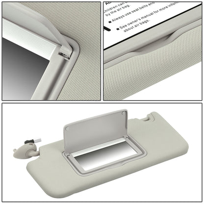 nan SUN VISOR - 08-10 HONDA ACCORD/10-11 HONDA ACCORD CROSSTOUR - WARM GREY