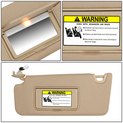 nan SUN VISOR - 08-12 HONDA ACCORD - TAN