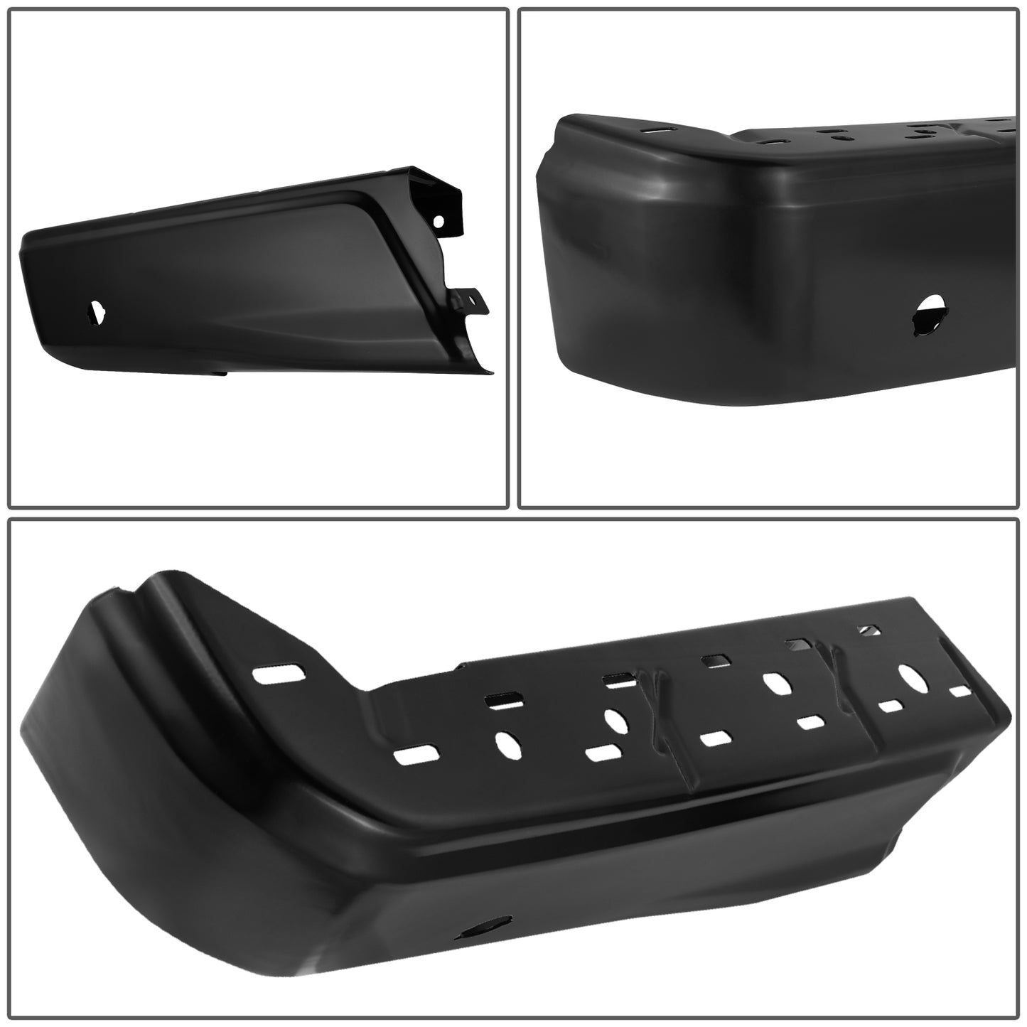 nan BUMPERS - 15-20 FORD F-150 - FITS BUMPERS WITH PARKING ASSIST SENSORS EXCLUDES RAPTOR MODELS - STEEL - MATTE BLACK