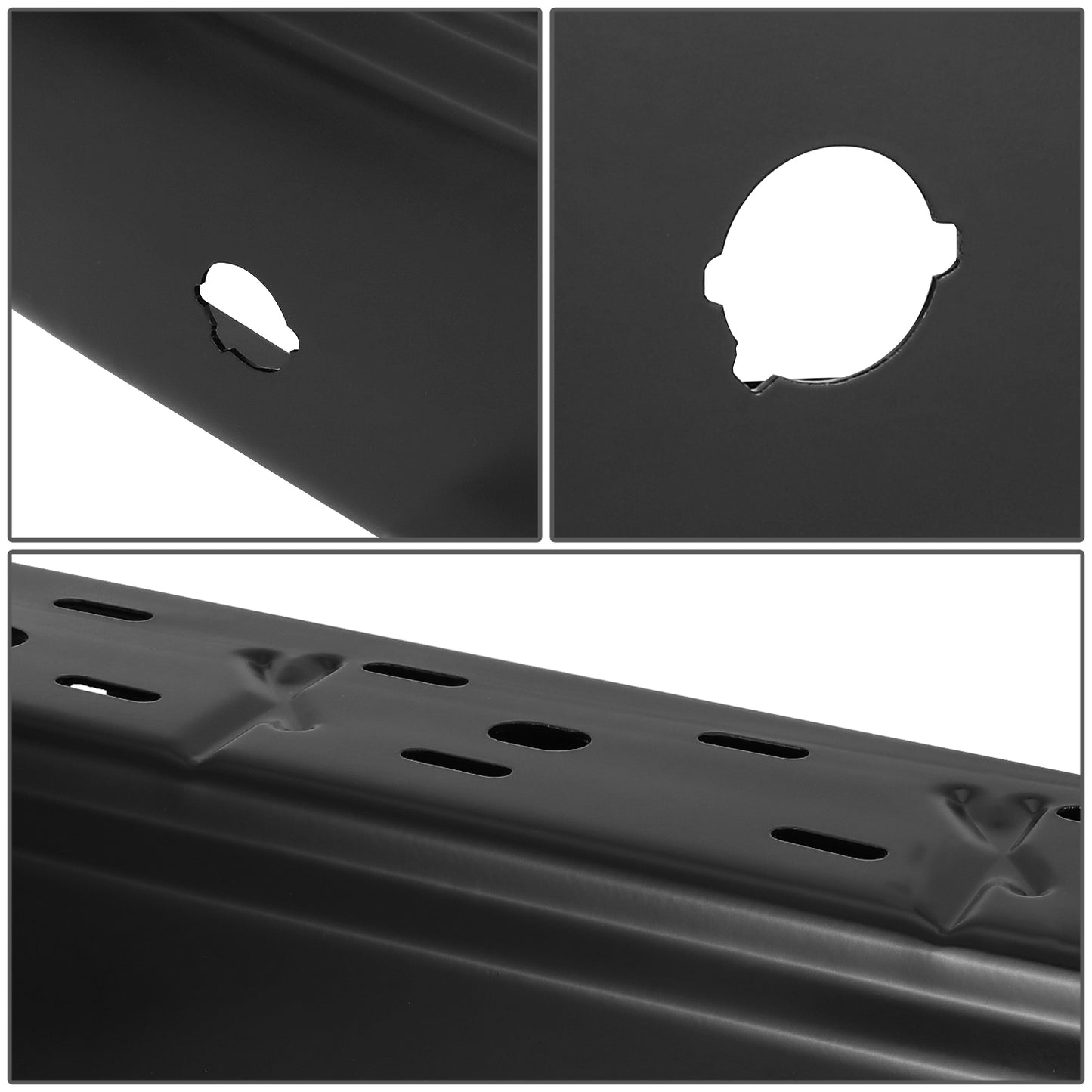 nan BUMPERS - 15-20 FORD F-150 - FITS BUMPERS WITH PARKING ASSIST SENSORS EXCLUDES RAPTOR MODELS - STEEL - MATTE BLACK