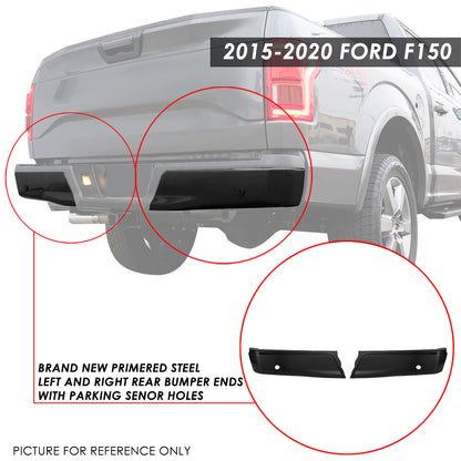 nan BUMPERS - 15-20 FORD F-150 - FITS BUMPERS WITH PARKING ASSIST SENSORS EXCLUDES RAPTOR MODELS - STEEL - MATTE BLACK