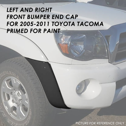 nan BUMPER INSERTS & COVERS - 05-11 TOYOTA TACOMA BASE, PRE RUNNER - EXCLUDES X-RUNNER FRONT BUMPER - ABS PLASTIC/RUBBER - PRIMERED BLACK