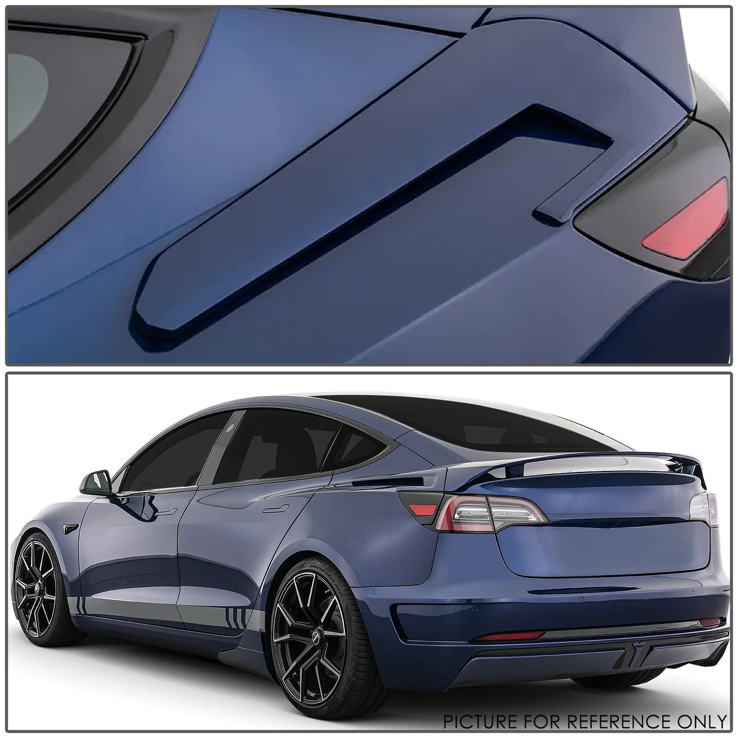 nan SPOILERS - 17-22 TESLA MODEL 3 - MATTE BLACK