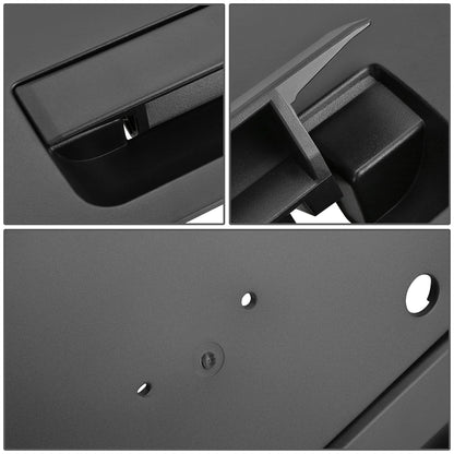 nan TAIL DOOR HANDLE - 04-12 NISSAN TITAN - W/ EMBLEM PROVISION - BLACK