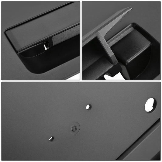 nan TAIL DOOR HANDLE - 04-12 NISSAN TITAN - W/ EMBLEM PROVISION - BLACK