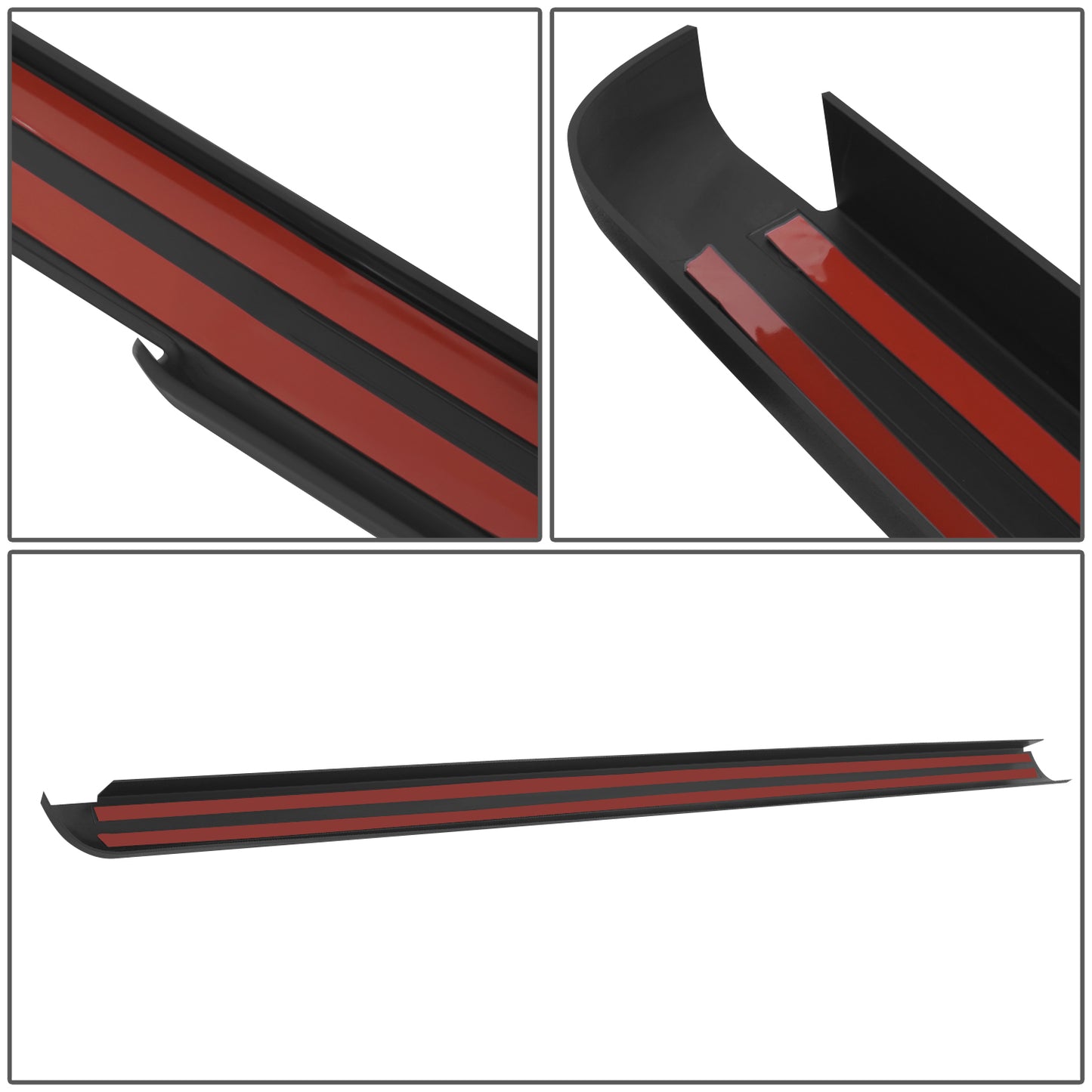 nan TRUCK BED WADES - 05-14 NISSAN FRONTIER WITH 73.3" BED - POLYCARBONATE - TEXTURED BLACK