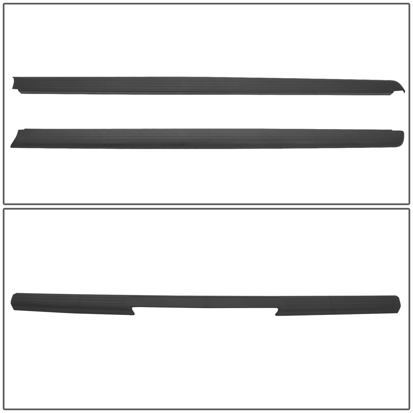 nan TRUCK BED WADES - 05-14 NISSAN FRONTIER WITH 73.3" BED - POLYCARBONATE - TEXTURED BLACK